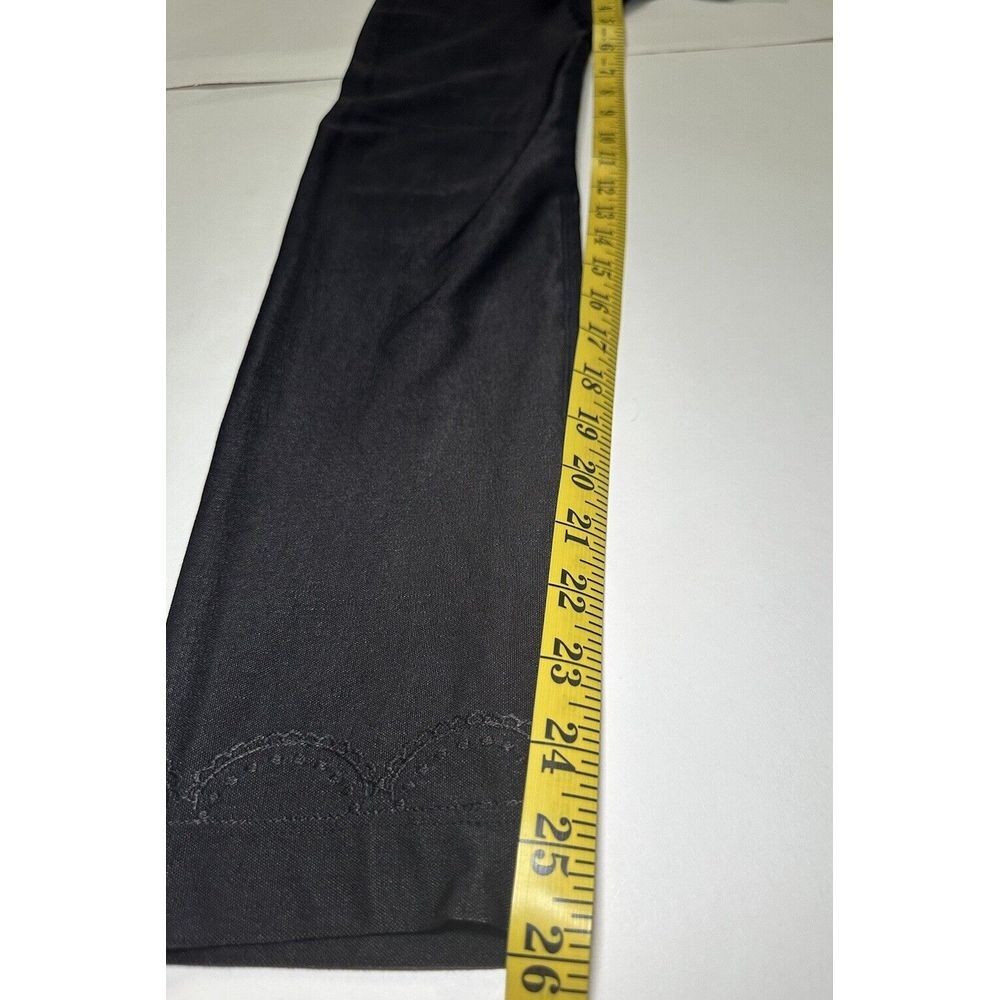 Cynthia Rowley Leggings Black With Design And Bow Heavy Weight - Picture 4 of 8